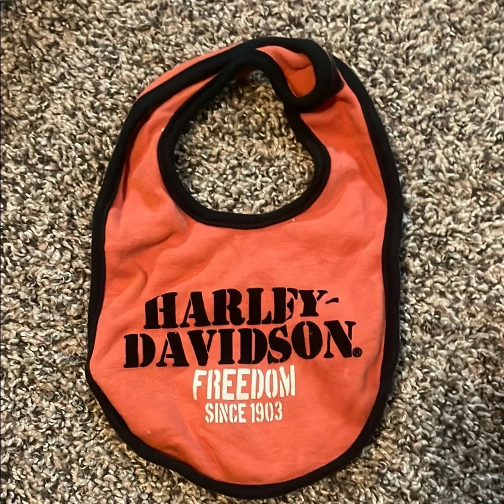 Harley-Davidson Kids' Orange and Red Bib Set